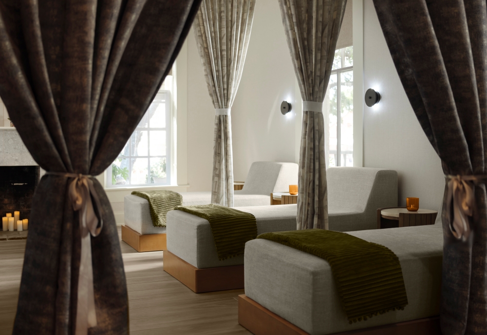 The waiting room at The Spa Plaza San Antonio.